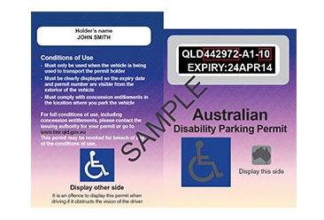 Image of Australian Disability Parking Permit