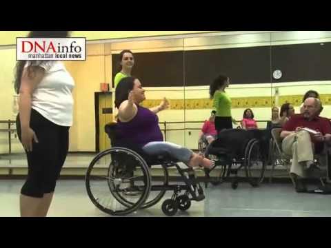 Wheelchair dancing class